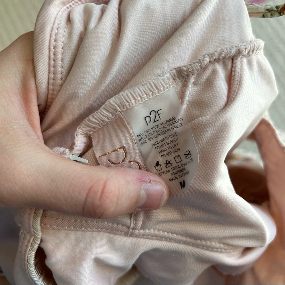 P2F Carly Floral Blush One Piece Swim Suit - Picture 8 of 12